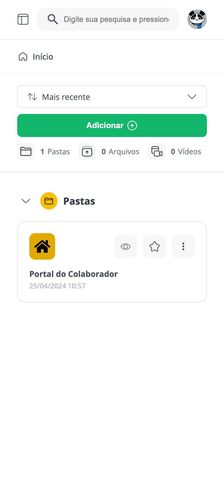 Tela mobile do case 21live-brandcenter