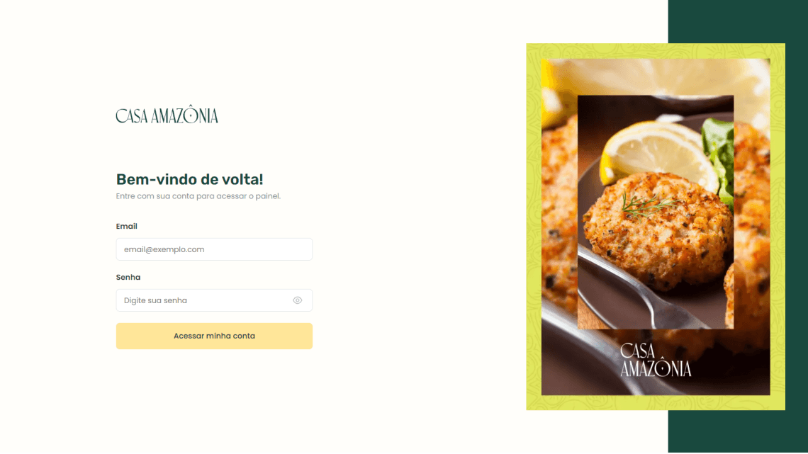 Casa Amazonônia Admin preview do case