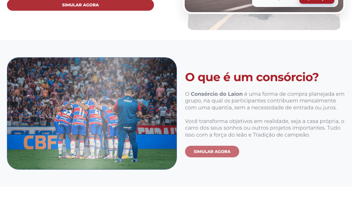 Consórcio do Laion tela desktop 3