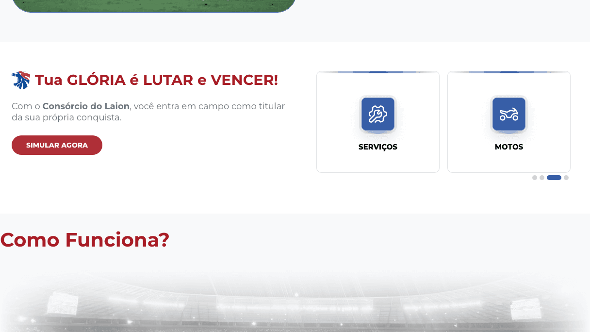 Consórcio do Laion tela desktop 4