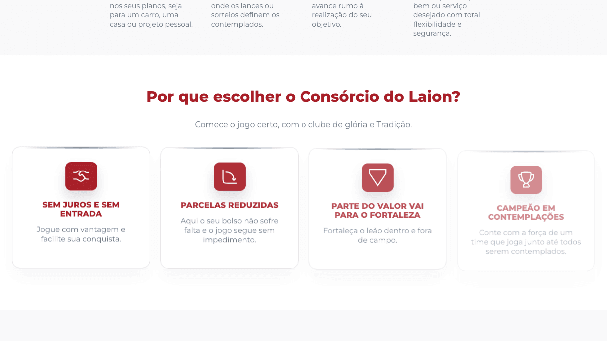 Consórcio do Laion tela desktop 6