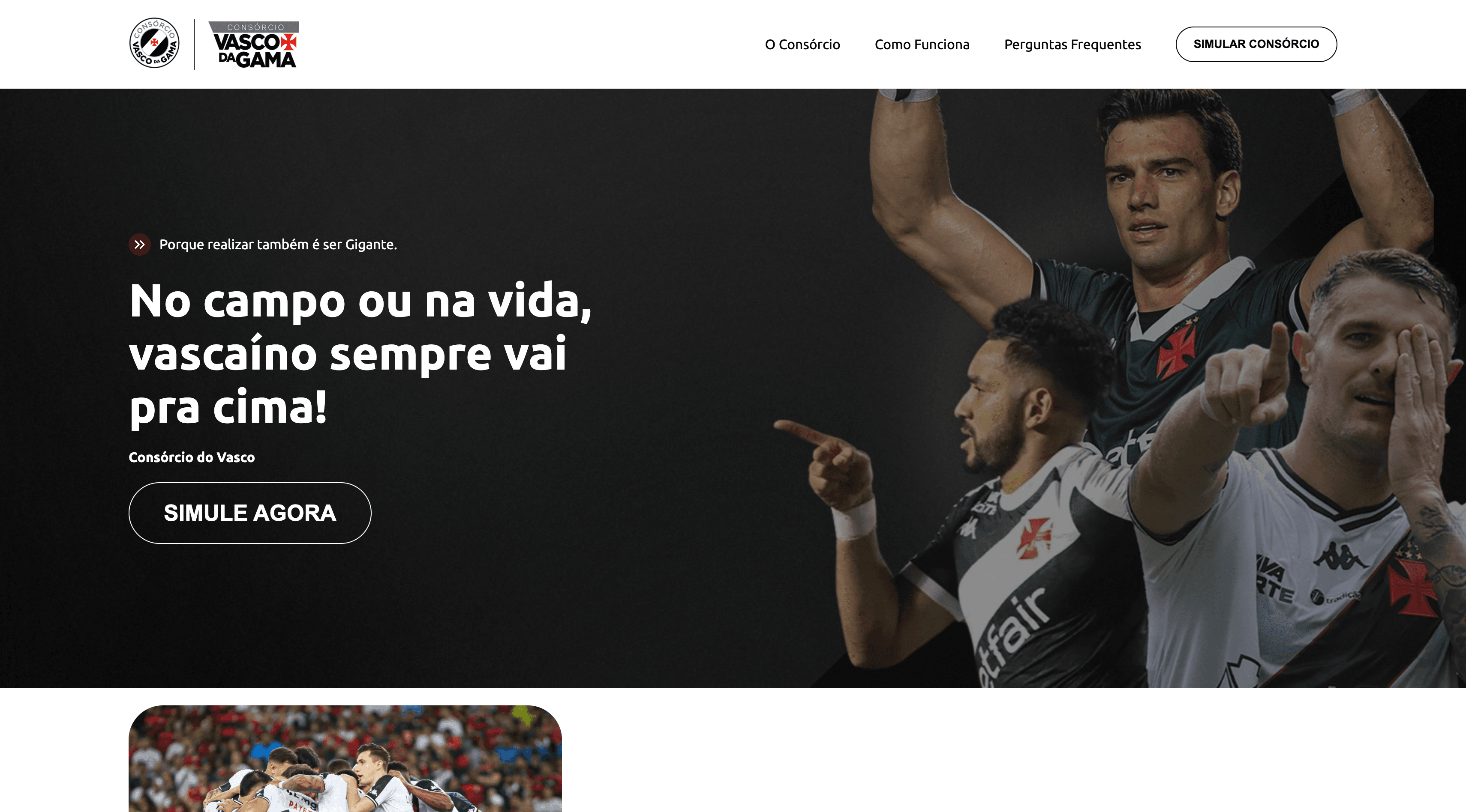 Consórcio do Vasco preview do case