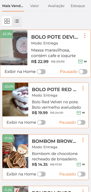 Tela mobile do case cooks-cooker