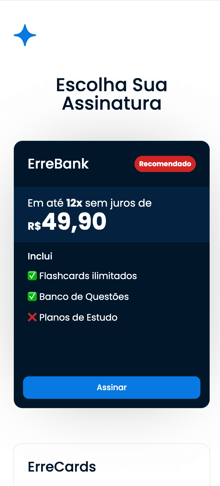 Tela mobile do case erremeds-pro