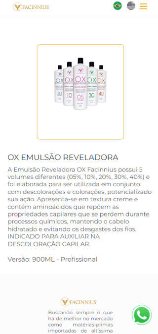 Tela mobile do case facinnius