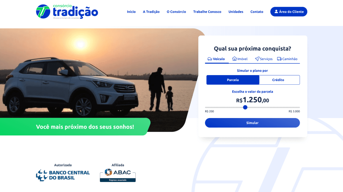 Grupo Tradição preview do case